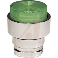 Push Button Oper. 22 mm,  Ill.Proj. Hd, Mom, Green, 230 V