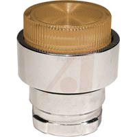 Push Button Oper. 22 mm,  Ill.Proj. Hd, Mom, Ambr, 110 V