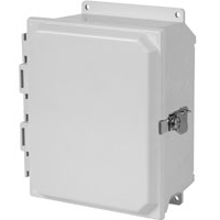N4X Clear Door Snap Latch w/flange - 12 x 10 x 6 - Fiberglass