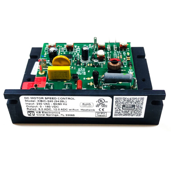 9428 KBIC-240 SCR Chassis Speed, 230 VAC, thru 1 HP, 2 HP w/HS, 180 VDC ARM