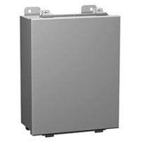 N4 J Box, Hinge Cover w/panel - 16 x 14 x 6 - Steel/Gray