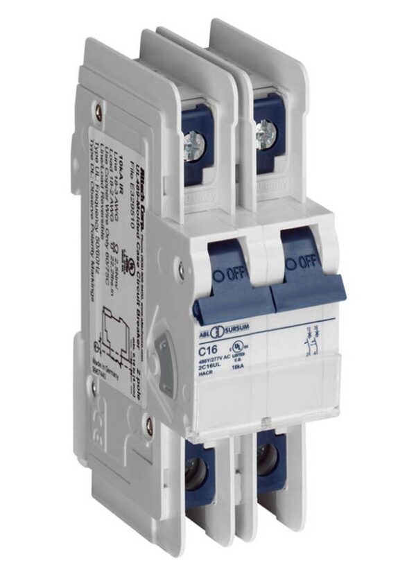 ALTECH,CIRCUIT BREAKER DIN MNT, 2 POLES, 40 AMPS, UL489, 2D40UL