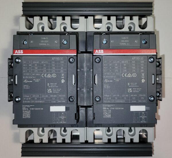 ABB AF190R-30-22-13 REVERSING CONTACTOR, 3-POLES WITH 2NO/2NC AUX, 100-250VAC/DC - Image 2